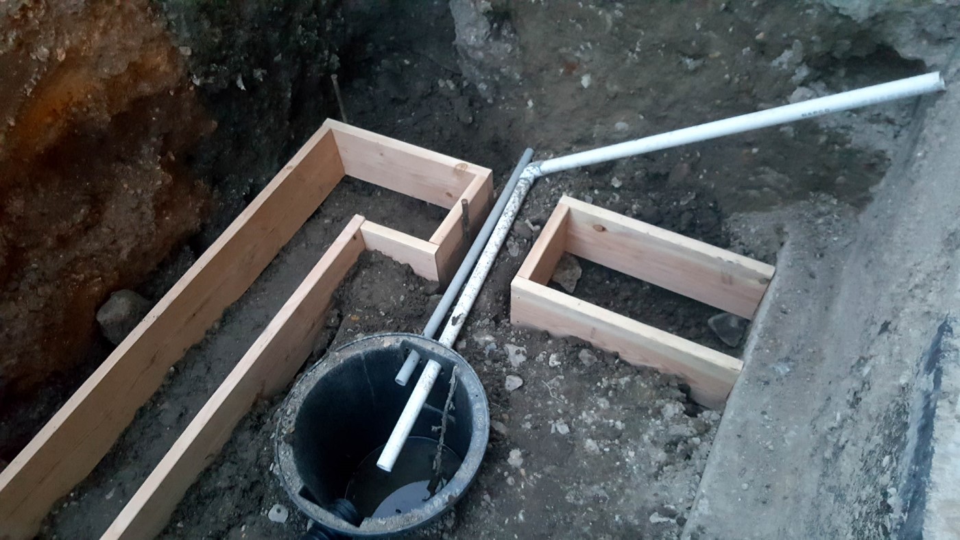 Footings for Walkout Basement and Sump System